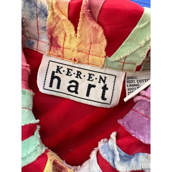 Keren Hart Vintage Medium Cotton Polyester Lined Button Front Jacket - Picture 3 of 8